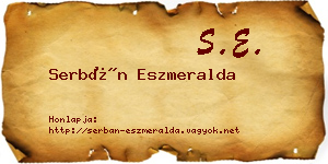 Serbán Eszmeralda névjegykártya